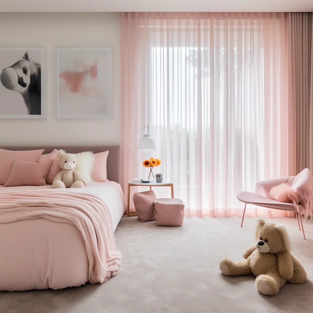 Curtains in a kids bedroom