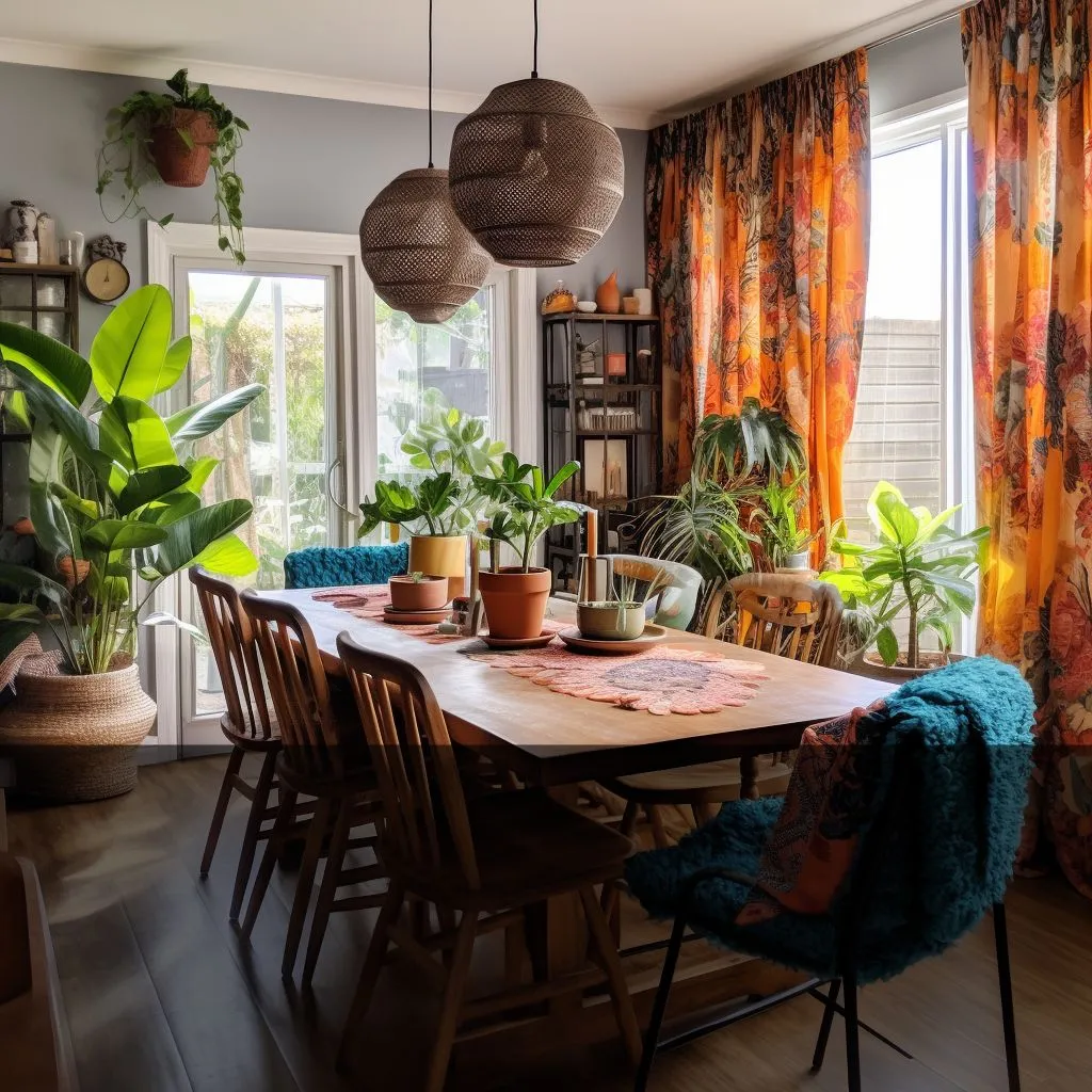 Bohemian style curtains