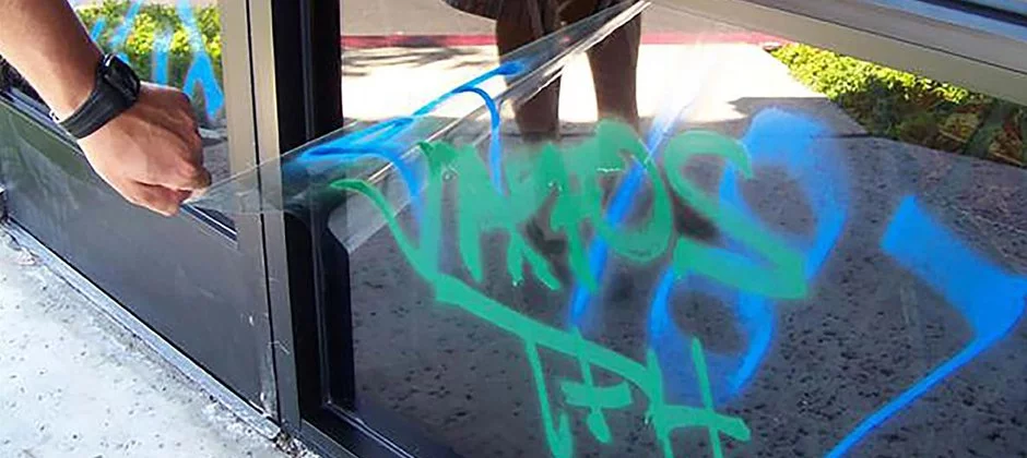 Stanbond SA - Window Film Adelaide - Image of window film anti graffiti treatment