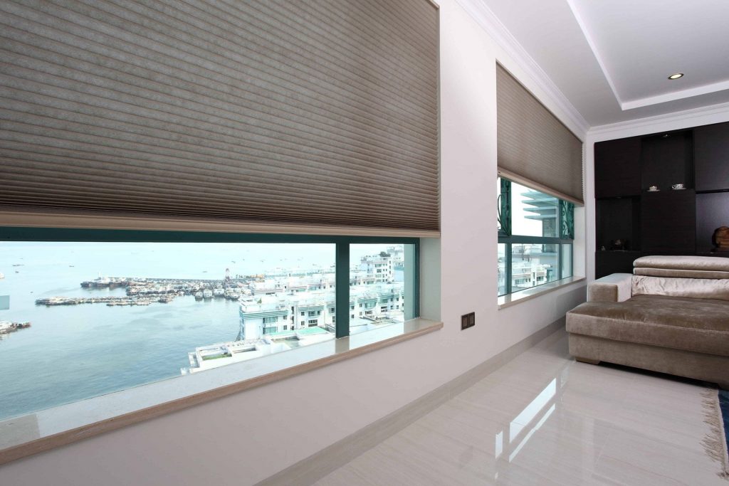 Stanbond SA - Indoor Blinds Adelaide - Image of honeycomb blinds in a modern living room