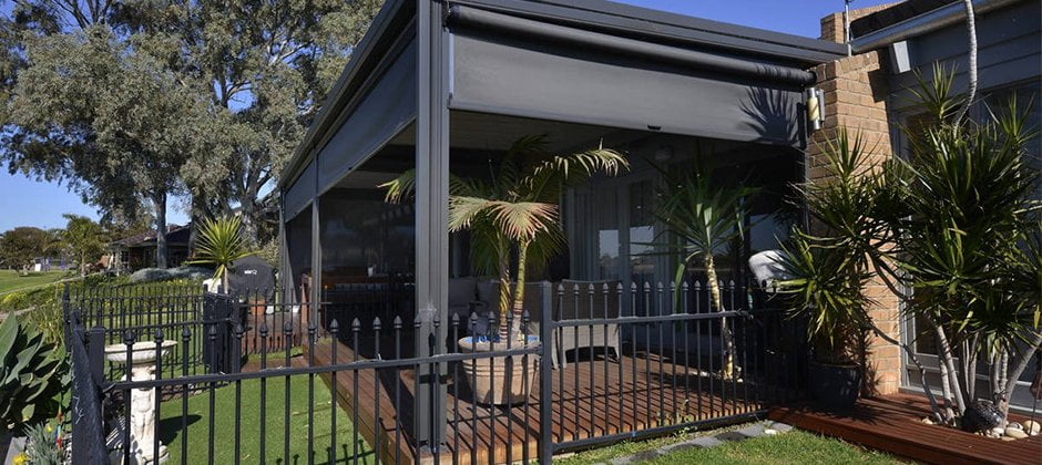 Stanbond SA - Outdoor Blinds Adelaide - Image of Ziptrak outdoor blind and patio