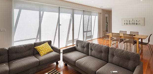 Stanbond SA - Blinds Adelaide - Image living room with roller blinds